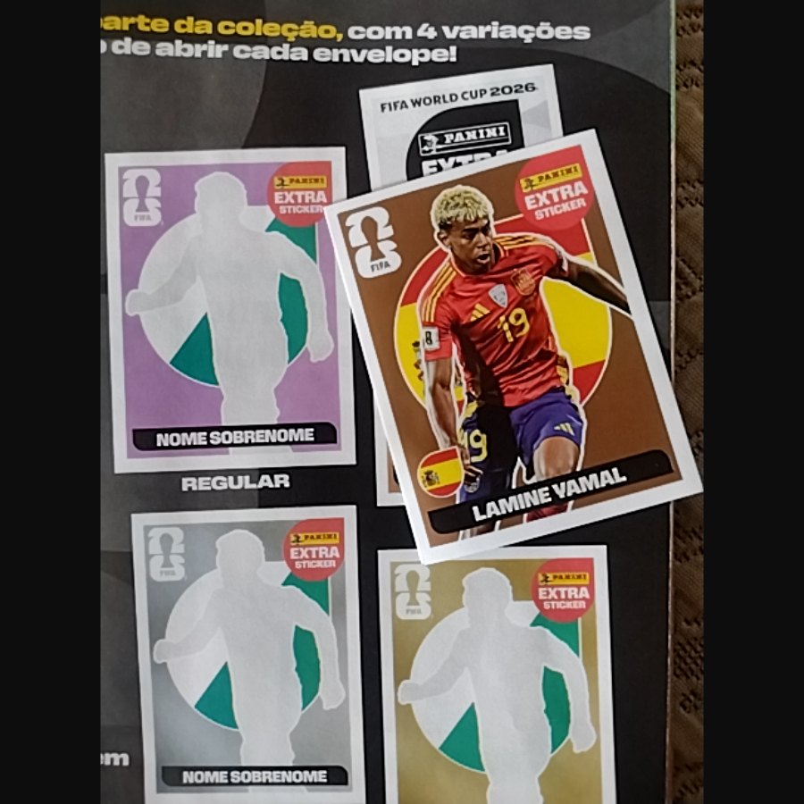 Foto do anúncio LAMINE YAMAL EXTRA STICKER BRONZE